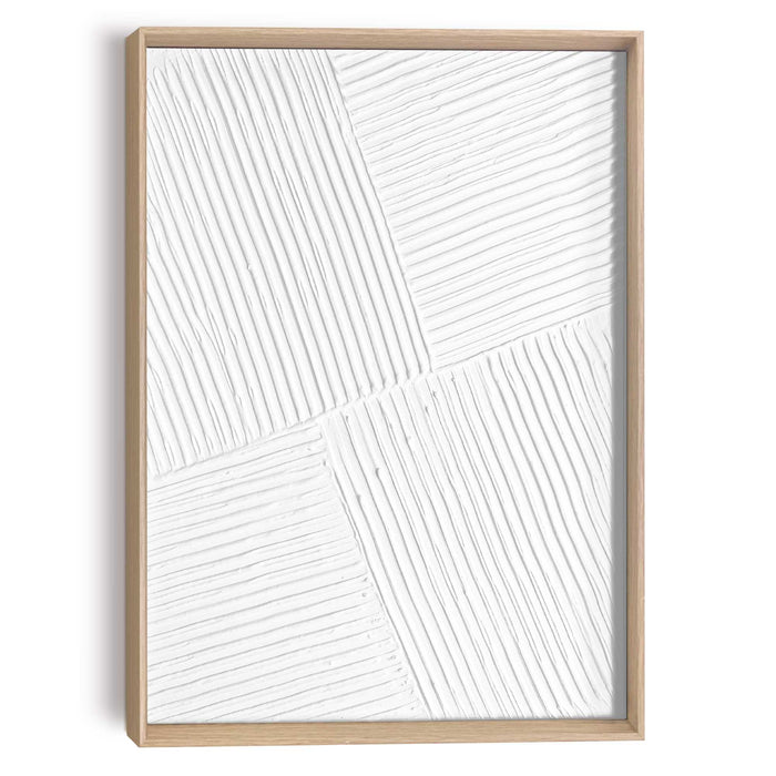 Reinders - Diagonal White - Craft Art Schilderij 40x30cm Hout