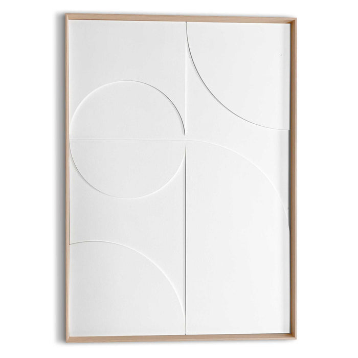 Reinders - Playing Relief Art Schilderij - 70 x 50 cm - Wit