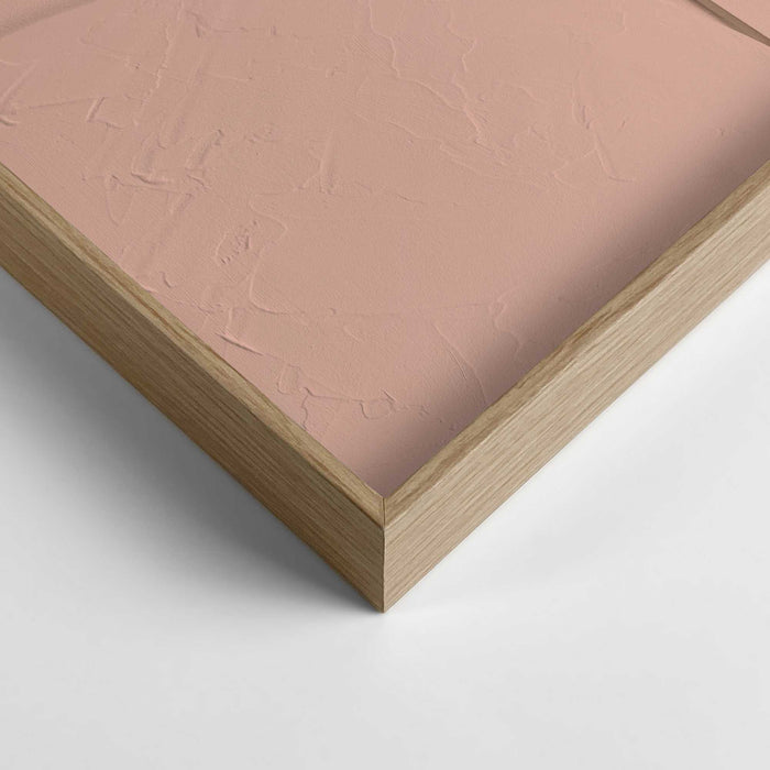 Reinders - Saturn - Relief Art Schilderij 100 x 70 cm - Terra Pink