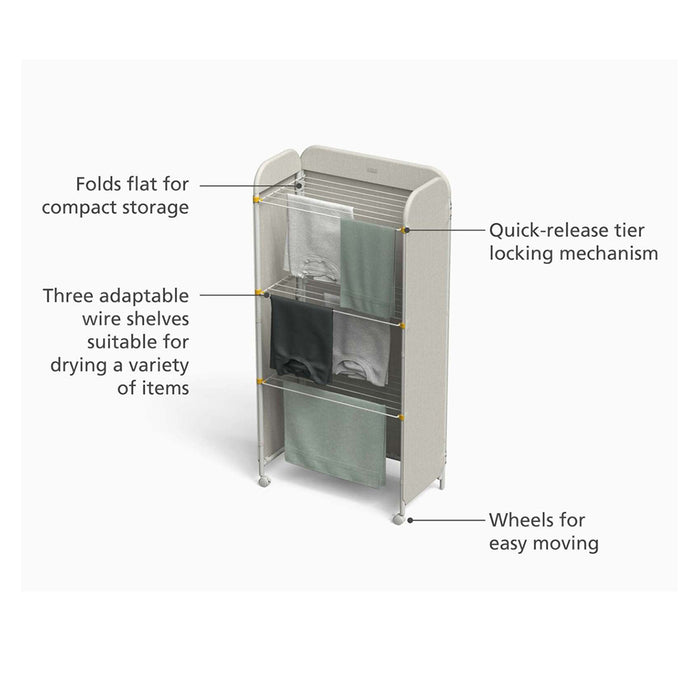 Joseph Joseph Eclipse 3-Laagse Droogrek 1,5 Meter - Beige