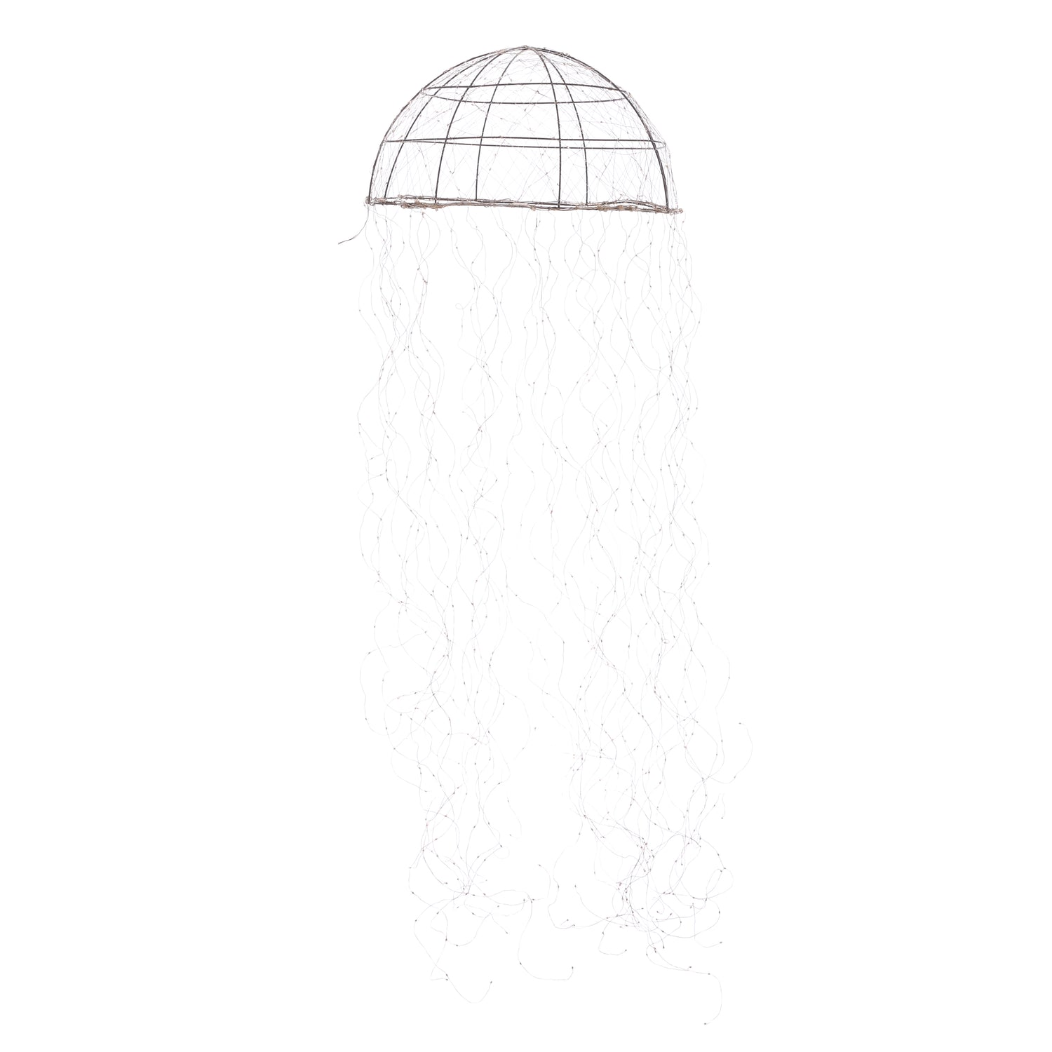 Luca Lighting Kroonluchter Kwal met Witte LED - H150 x Ø45 cm - Zilver