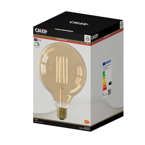 Calex Lichtbron E27  Goud - Glas - 13x17x13cm (BxHxD)