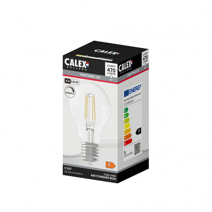Calex Lichtbron E27  Transparant - Glas - 6x11x6cm (BxHxD)