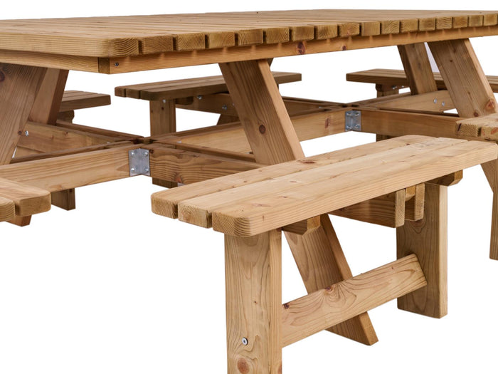 Luxe houten picknicktafel Tallinn 300 cm