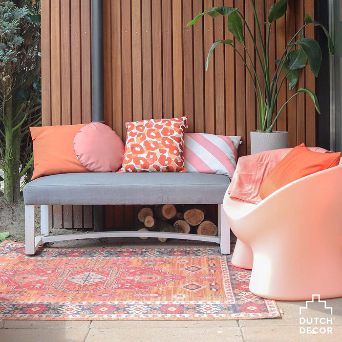 Dutch Decor Santorini buitenkussen 40x60 cm - Muted Clay