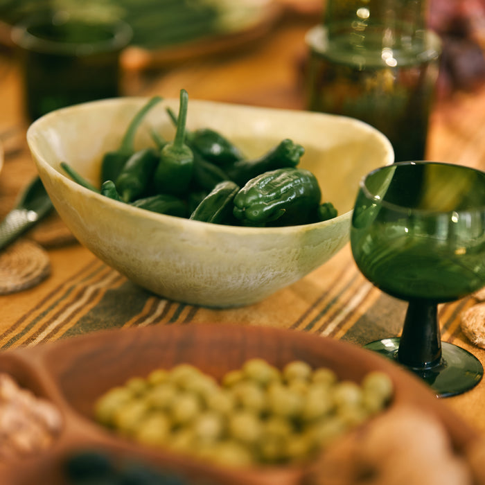 HKliving Patio Schaal Ø 22,5 cm - Mustard