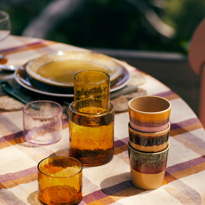 HKliving 70's Ceramics Mokken 0,23 L - Set van 6 - Valley