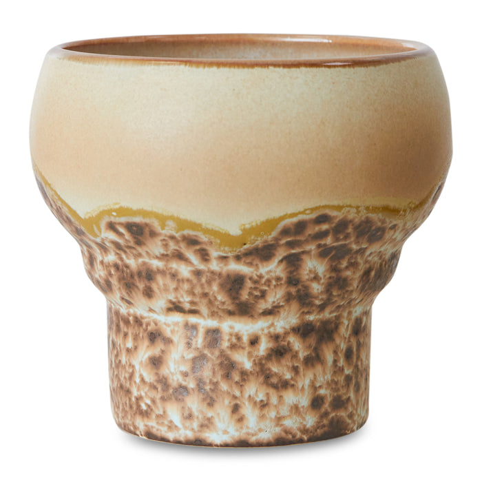 HKliving 70's Ceramics Lungo Mok 0,24 L - Set van 2 - Coral