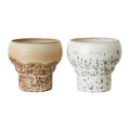 HKliving 70's Ceramics Lungo Mok 0,24 L - Set van 2 - Coral