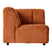 HKliving Wave Bank Element - Hoekstuk - Dusty Orange