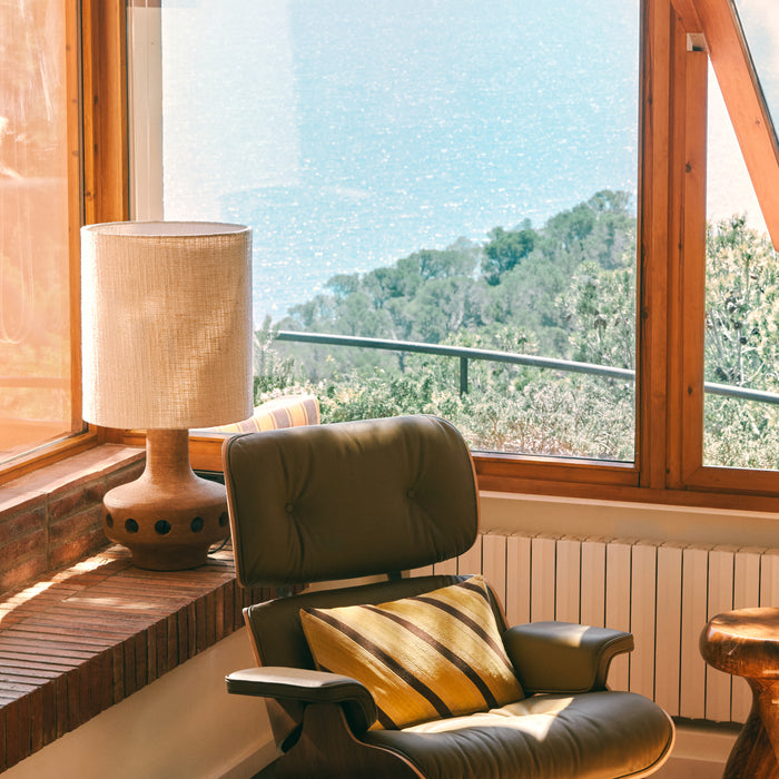 HKliving Bouclé Lampenkap Ø 38 cm - Low -  Naturel