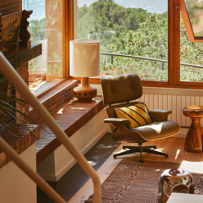 HKliving Bouclé Lampenkap Ø 38 cm - Low -  Naturel