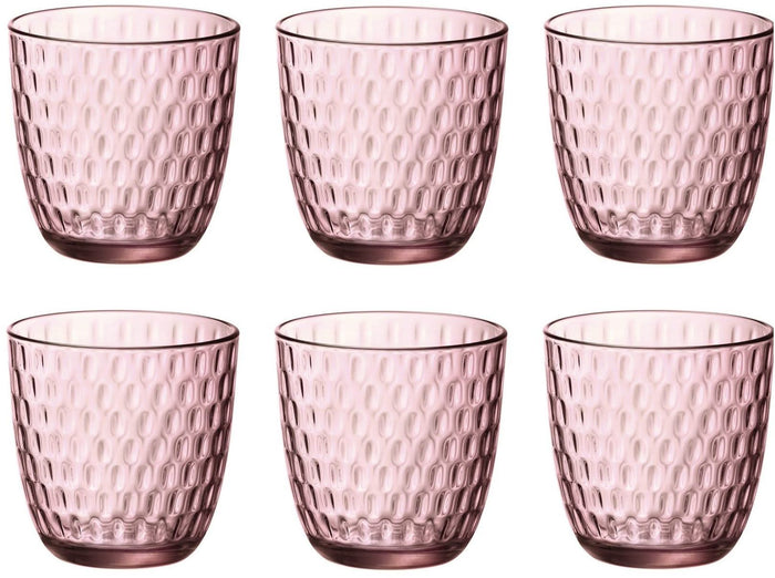 Bormioli Rocco Glazen Slot - Roze - 290 ml - 6 stuks