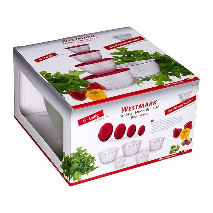 Westmark Beslagkom | Mengkom Set Olympia Rood 9-Delig