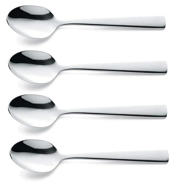 Amefa Moderno koffielepels – set van 4