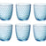 Bormioli Rocco Glazen Slot - Blauw - 290 ml - 6 stuks