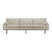 HKliving Retro Sofa 4-zitsbank - Pure Ivory