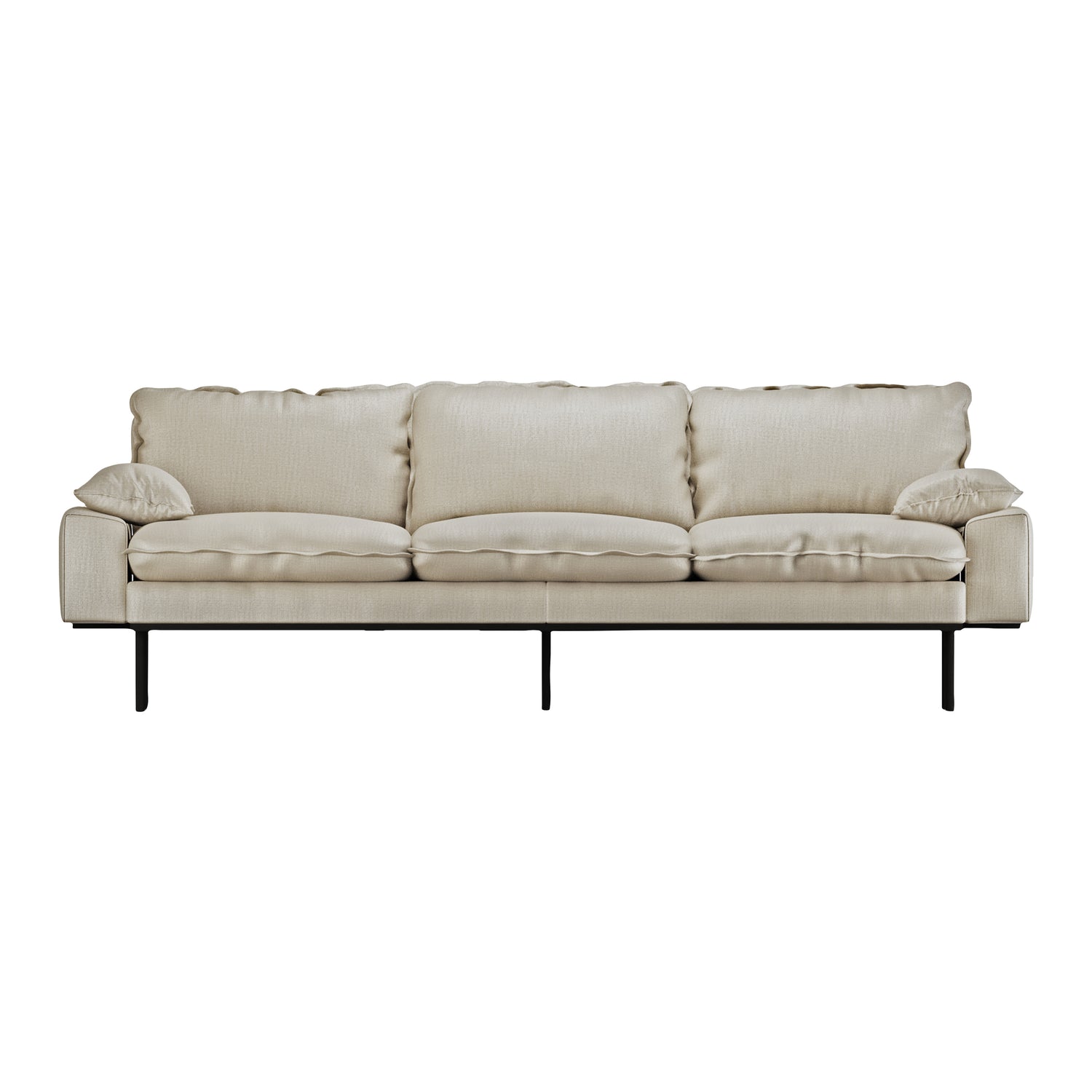HKliving Retro Sofa 4-zitsbank - Pure Ivory