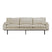 HKliving Retro Sofa  3-zitsbank - Pure Ivory
