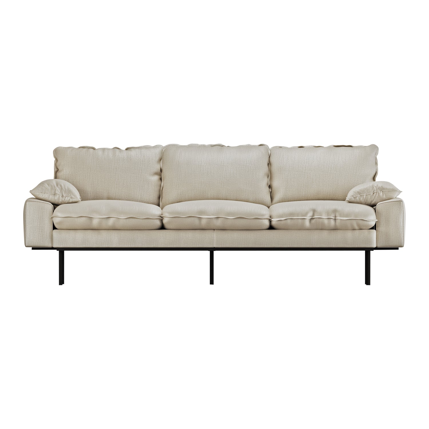 HKliving Retro Sofa  3-zitsbank - Pure Ivory