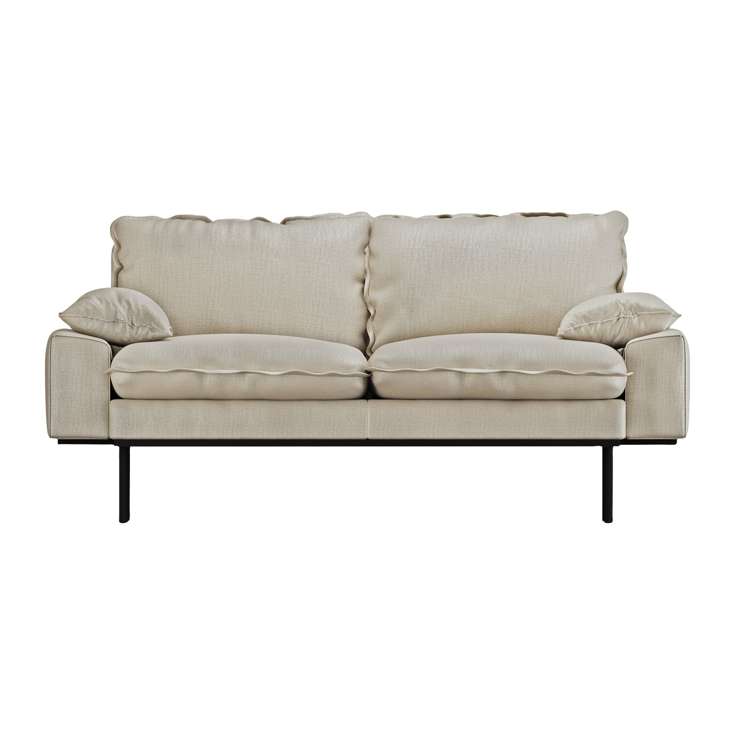 HKliving Retro Sofa  2-zitsbank - Pure Ivory