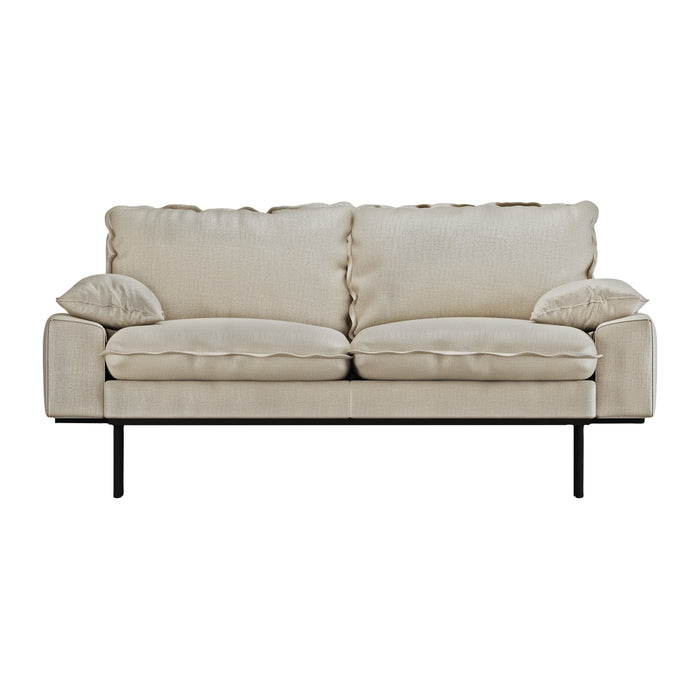HKliving Retro Sofa  2-zitsbank - Pure Ivory