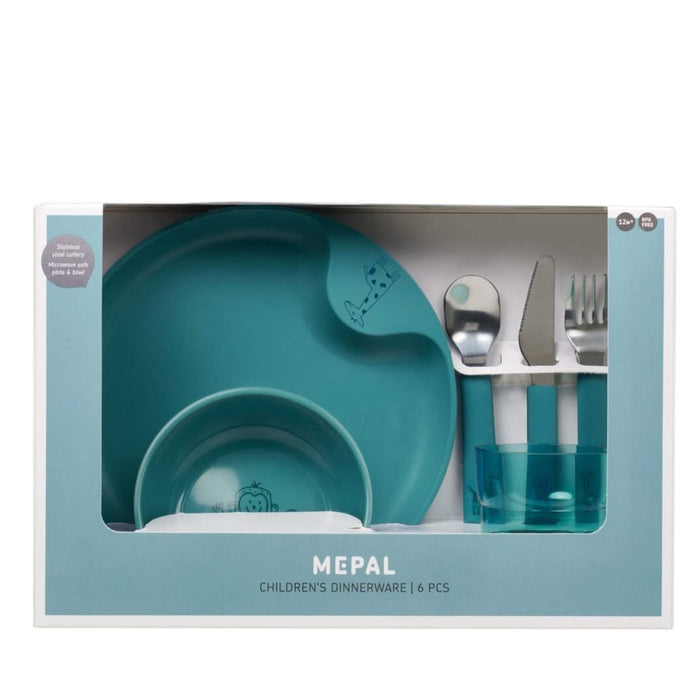 Kinderservies Mepal Mio 6-delig - deep turquoise