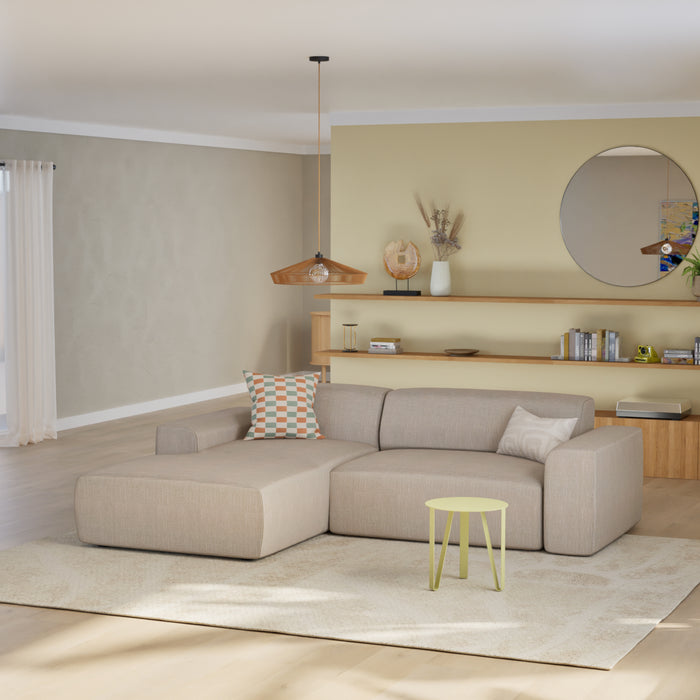 NADUVI Collection Nina Hoekbank Links - Linnen - Beige