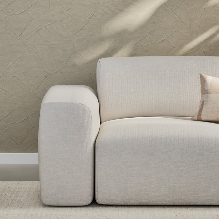 NADUVI Collection Nina Hoekbank Rechts - Linnen - Crème