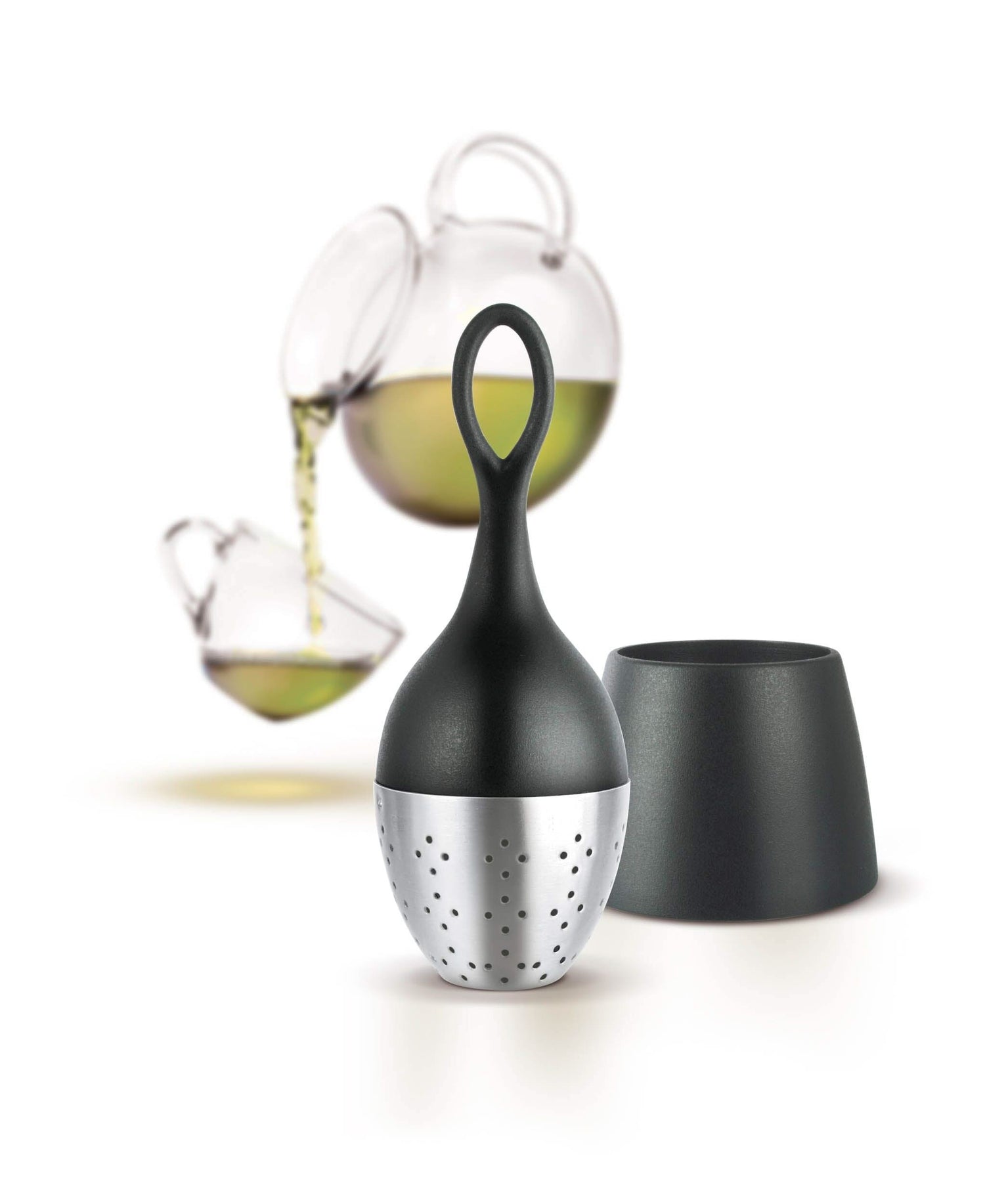 Thee ei Floatea Zwart - AdHoc