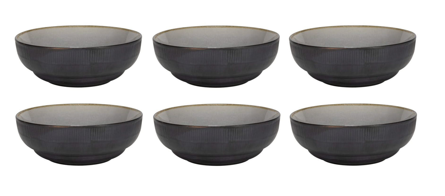 Cookinglife Kommen Nola Warm Grey ø 17 cm - 6 stuks