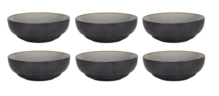 Cookinglife Kommen Nola Warm Grey ø 17 cm - 6 stuks