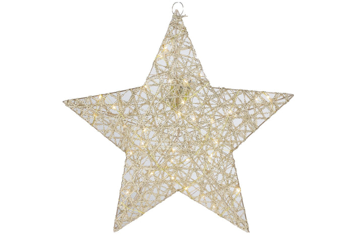 Countryfield Kerstster Goud Leonie A - met LED timer - Large