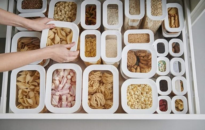 Starterset bewaardoos Modula 9-delig - wit