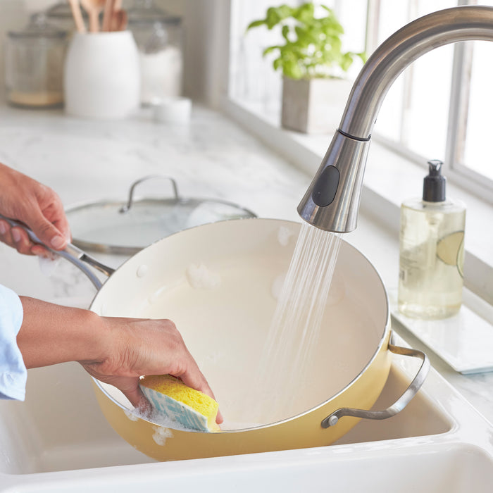 GreenLife Artizan 12-delige set met antiaanbaklaag, PFAS-vrij, geel