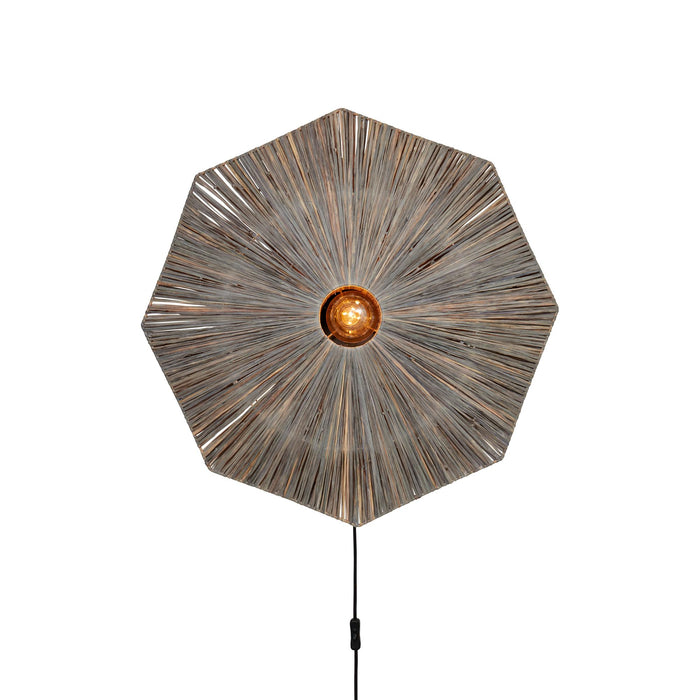 GOOD&MOJO Wandlamp Panama - Donker grijs - 65x7x65cm