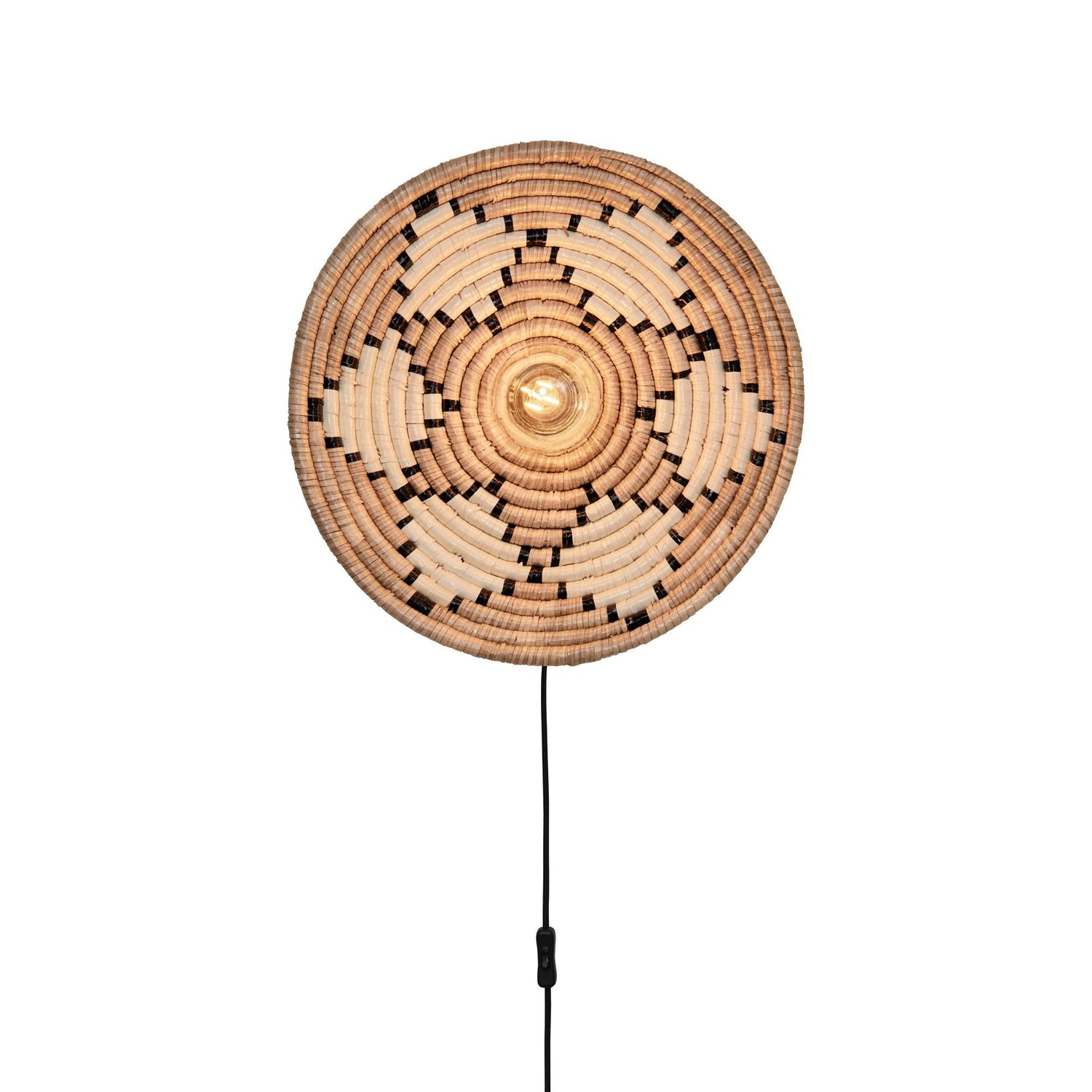 GOOD&MOJO Wandlamp Andros - Naturel|Wit - Ø45cm