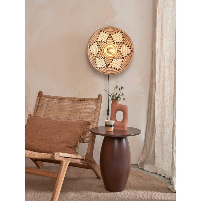 GOOD&MOJO Wandlamp Andros - Naturel|Wit - Ø45cm
