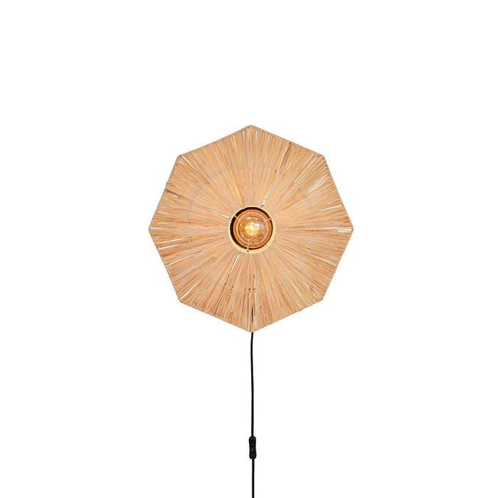 GOOD&MOJO Wandlamp Panama - Naturel - 45x7x45cm