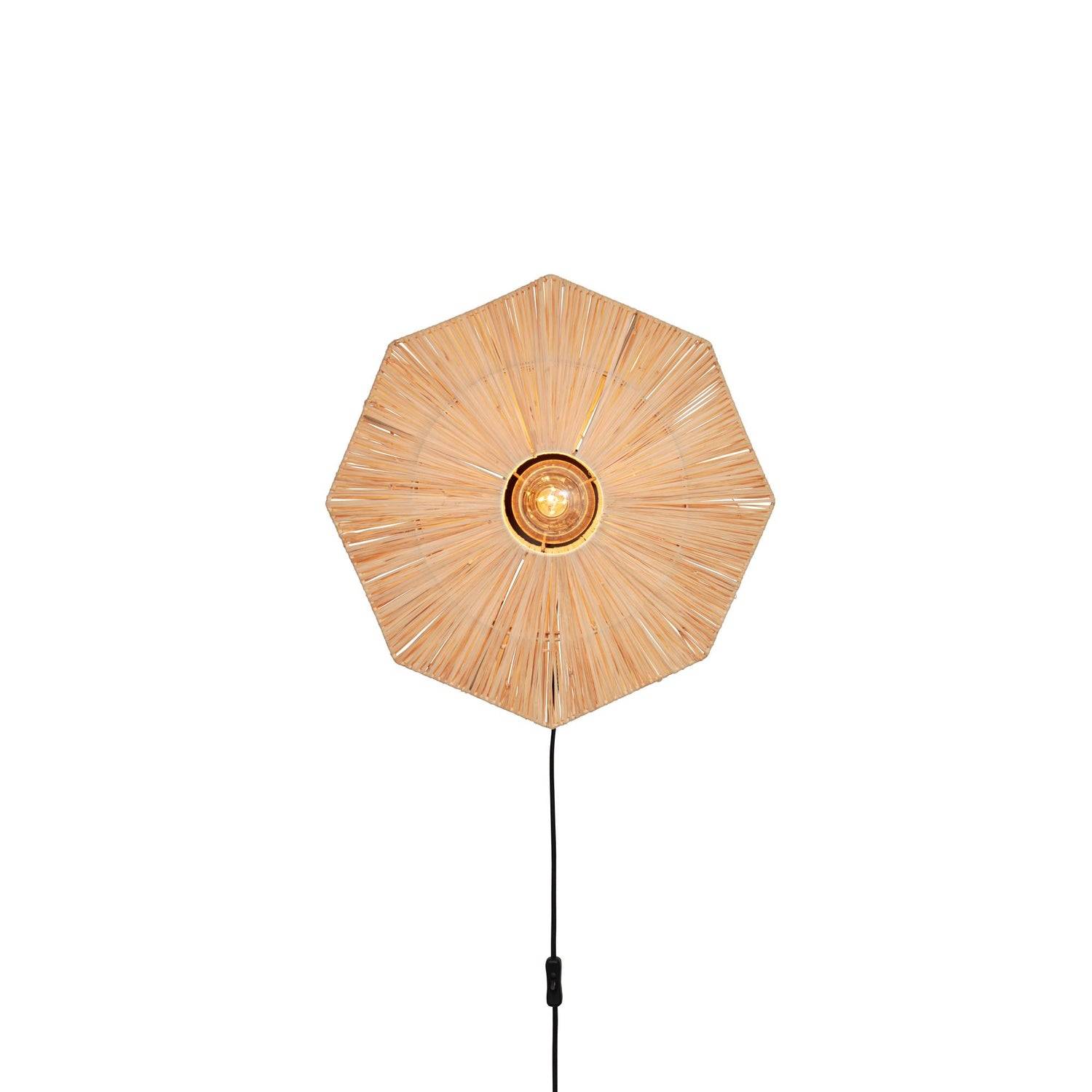 GOOD&MOJO Wandlamp Panama - Naturel - 45x7x45cm