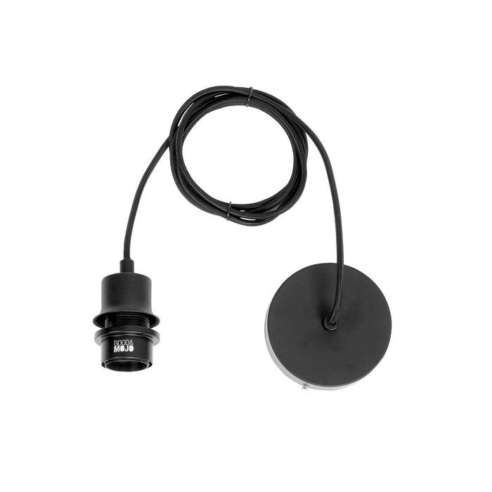 GOOD&MOJO Hanglamp Cuzco - Zwart|Naturel - 65x65x20cm