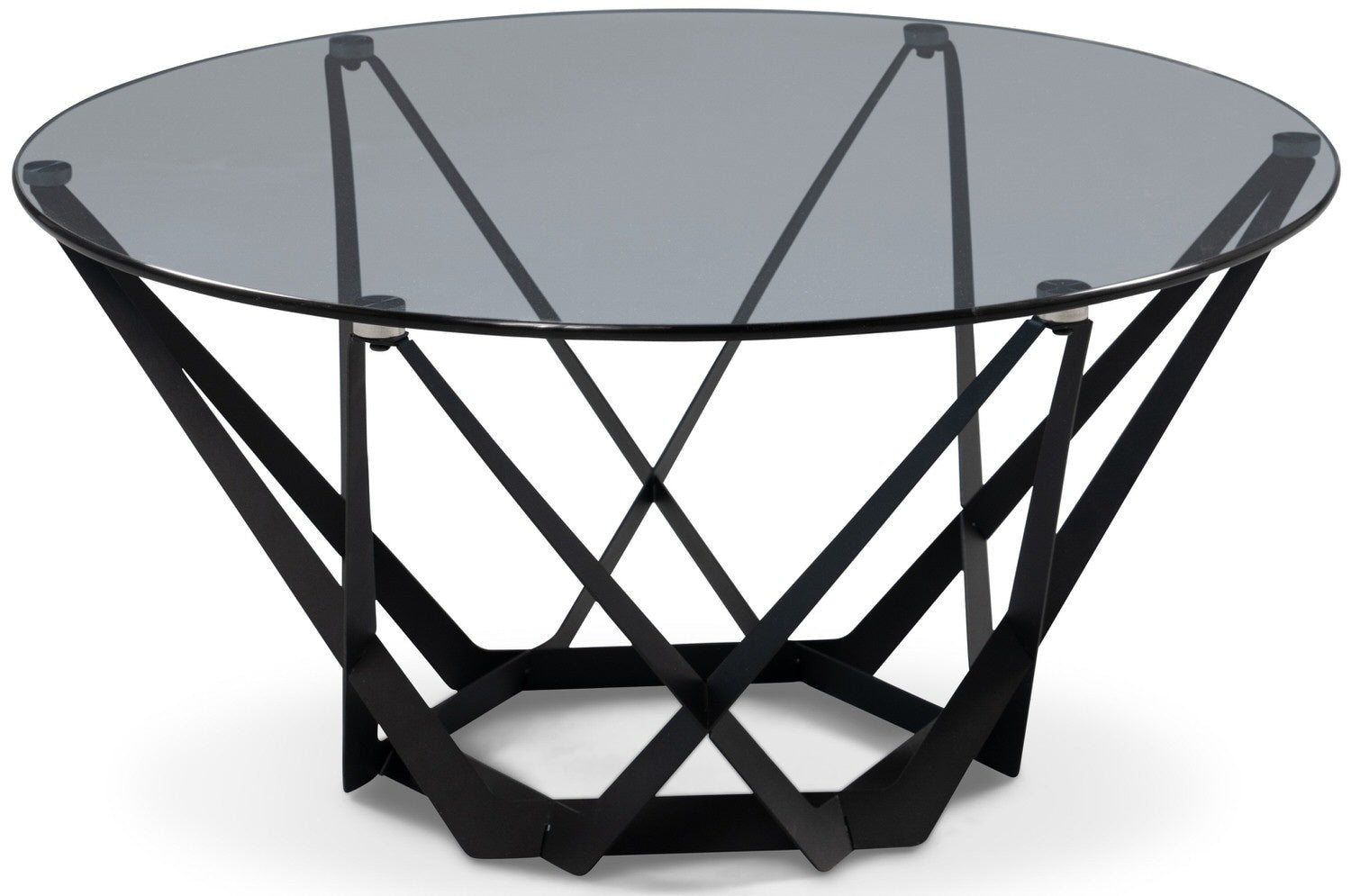 M2 Kollektion Mia Salontafel Tweedekans Glas Ø80 cm