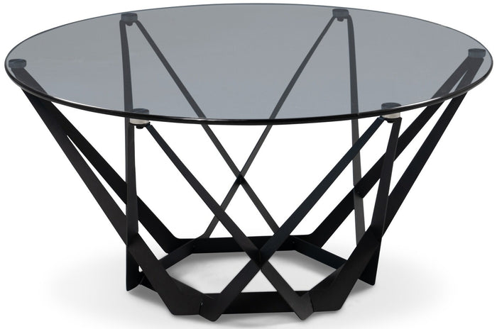 M2 Kollektion Mia Salontafel Tweedekans Glas Ø80 cm