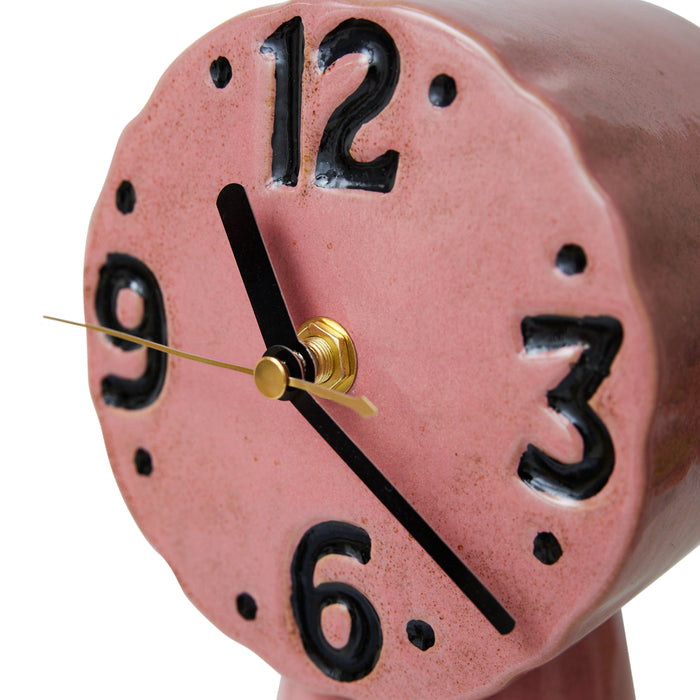 HKliving Retro Ceramics Tafelklok - Pink
