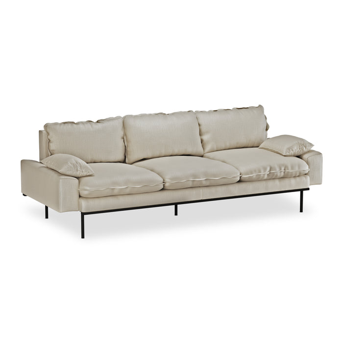 HKliving Retro Sofa 4-zitsbank - Pure Ivory