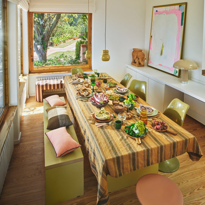 HKliving Earthenware Bijzettafel M - Peach