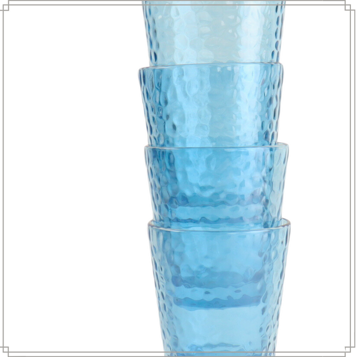 OTIX Waterglazen Longdrink Glazen Set van 6 Stapelbaar 300ml Gehame...