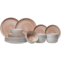 Cosy & Trendy Serviesset Baltic Peach 18-delig | 6 personen - 6 borden, 6 diepe borden en 6 schaaltjes