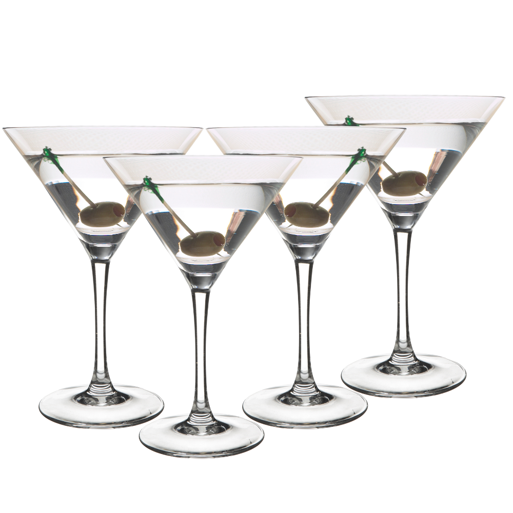 OTIX Martini Glazen Transparant 4 Stuks 300 ml Cocktail Set TINI