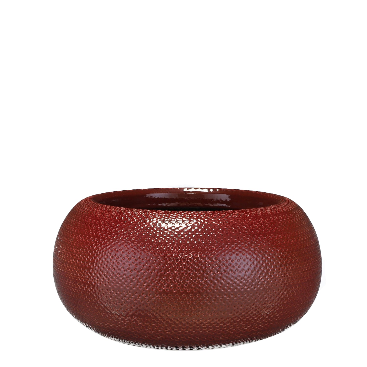 Mica Decorations Gabriel Plantenschaal - H16 x Ø32 cm - Bordeaux